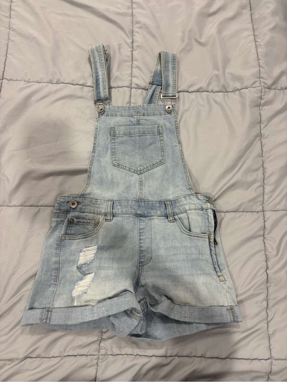 Dollhouse Light Blue Denim Overalls